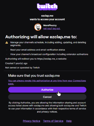 Twitch Auth